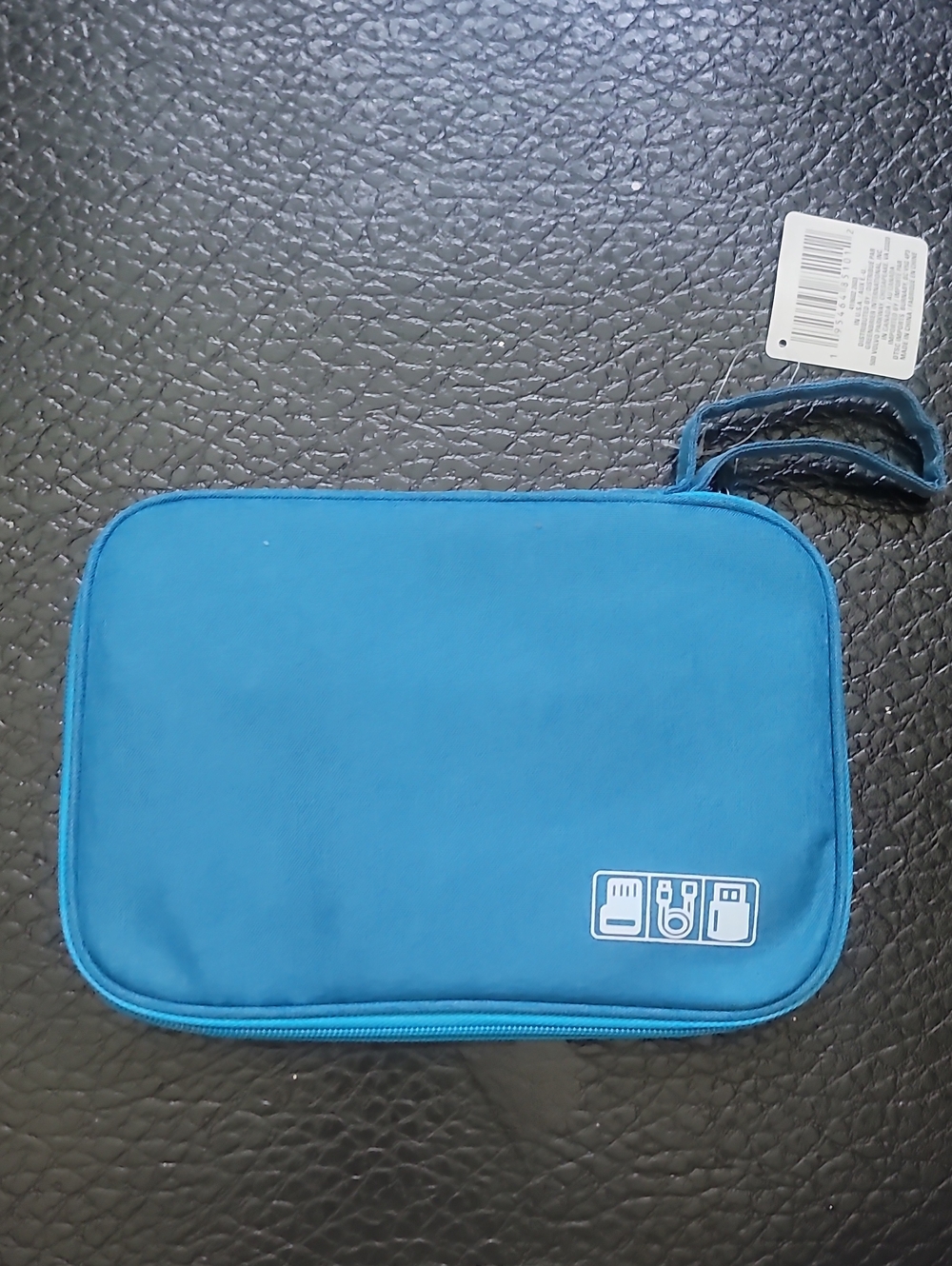 Baby Bright Blue Electronic Tech Accessories and Cables Organizer Pouch
